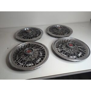 Vintage 1977-80 Ford Pinto Mercury Bobcat 13" Wire Spoke Hubcap Wheel Cover
